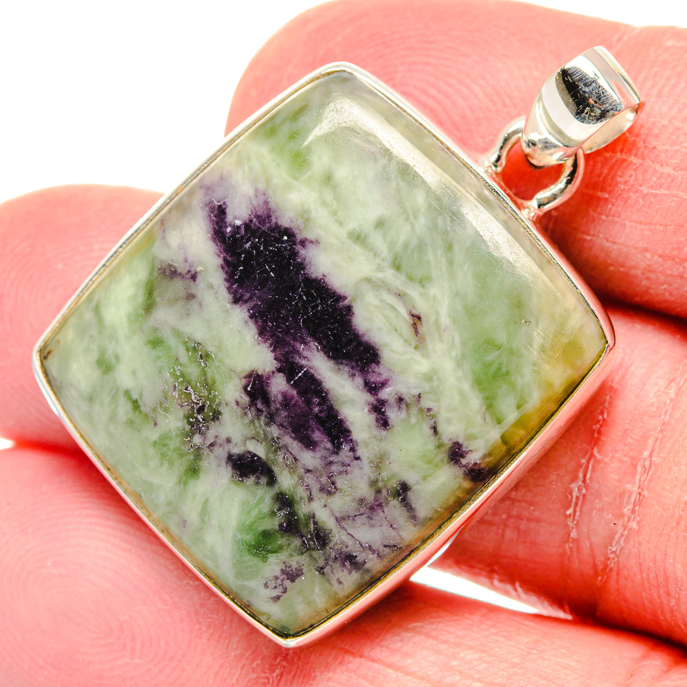 Lepidolite Pendants handcrafted by Ana Silver Co - PD19925