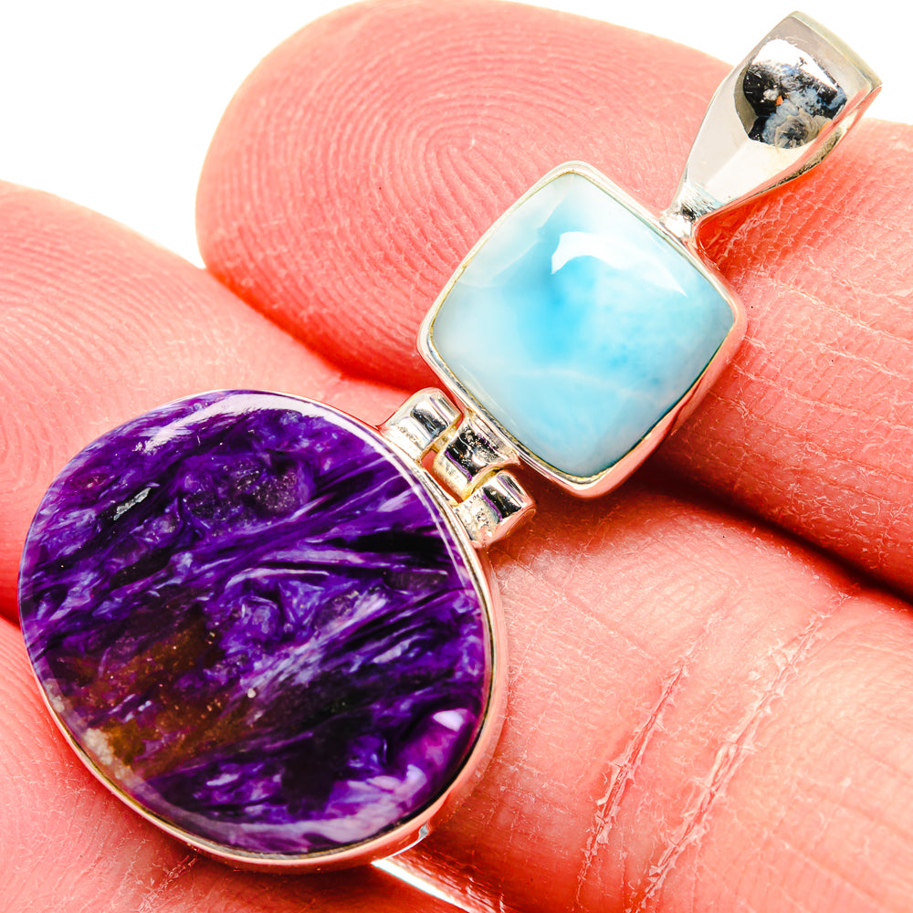 Charoite Pendants handcrafted by Ana Silver Co - PD19933