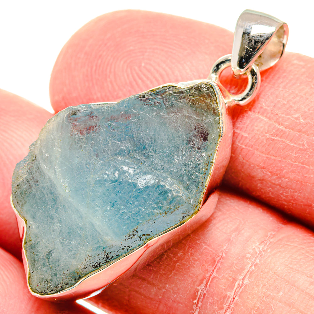 Aquamarine Pendants handcrafted by Ana Silver Co - PD19936