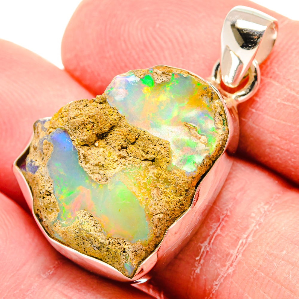 Ethiopian Opal Pendants handcrafted by Ana Silver Co - PD19942