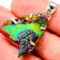 Titanium Sunshine Druzy Pendants handcrafted by Ana Silver Co - PD19947
