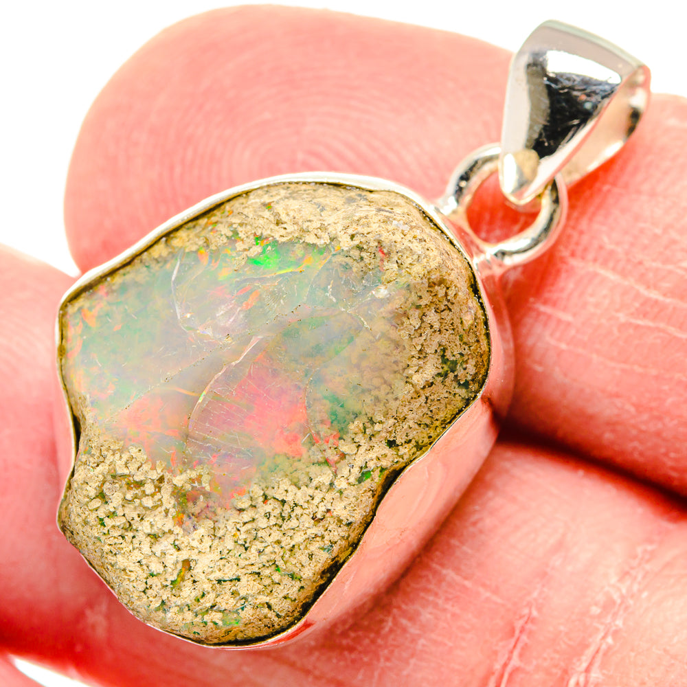 Ethiopian Opal Pendants handcrafted by Ana Silver Co - PD19951