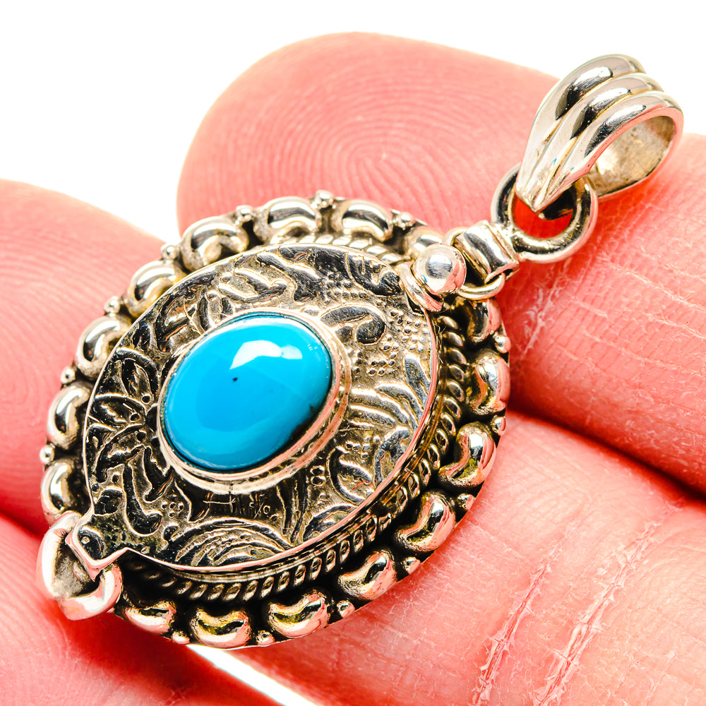 Tibetan Turquoise Pendants handcrafted by Ana Silver Co - PD19966