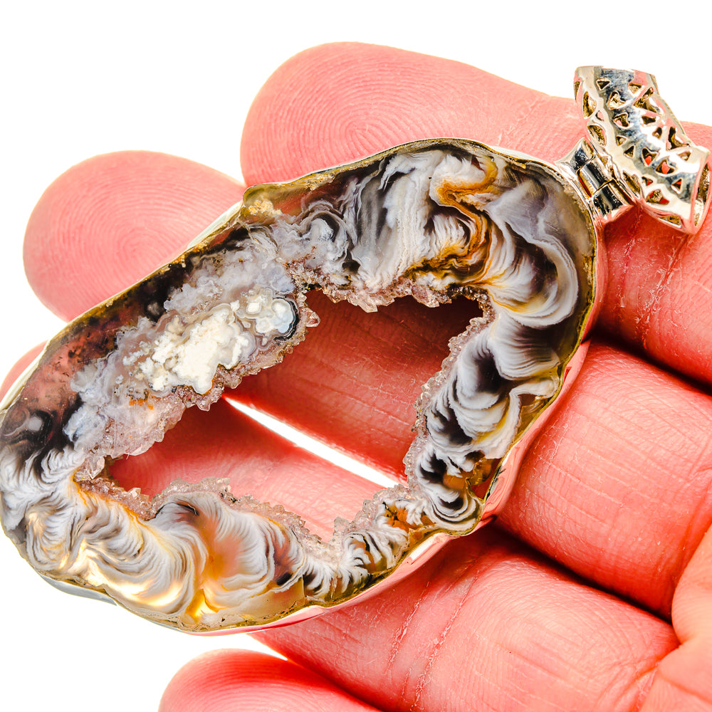 Occo Geode Slice Pendants handcrafted by Ana Silver Co - PD19971