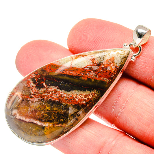 Crazy Lace Agate Pendants handcrafted by Ana Silver Co - PD19974