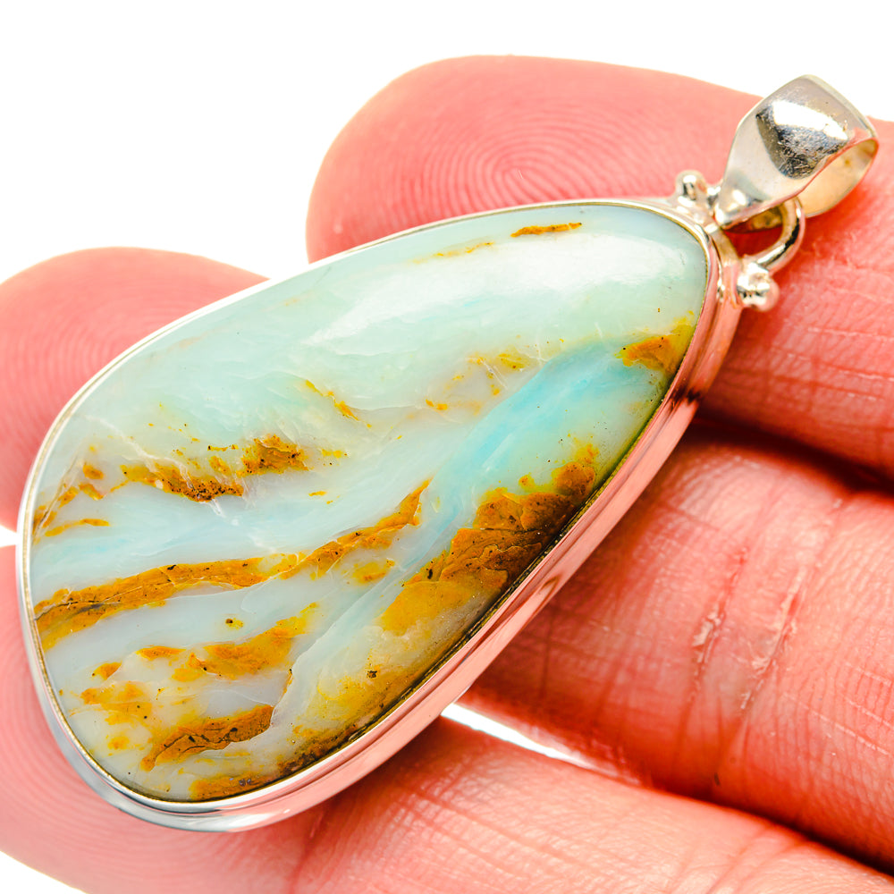 Peruvian Opal Pendants handcrafted by Ana Silver Co - PD19988