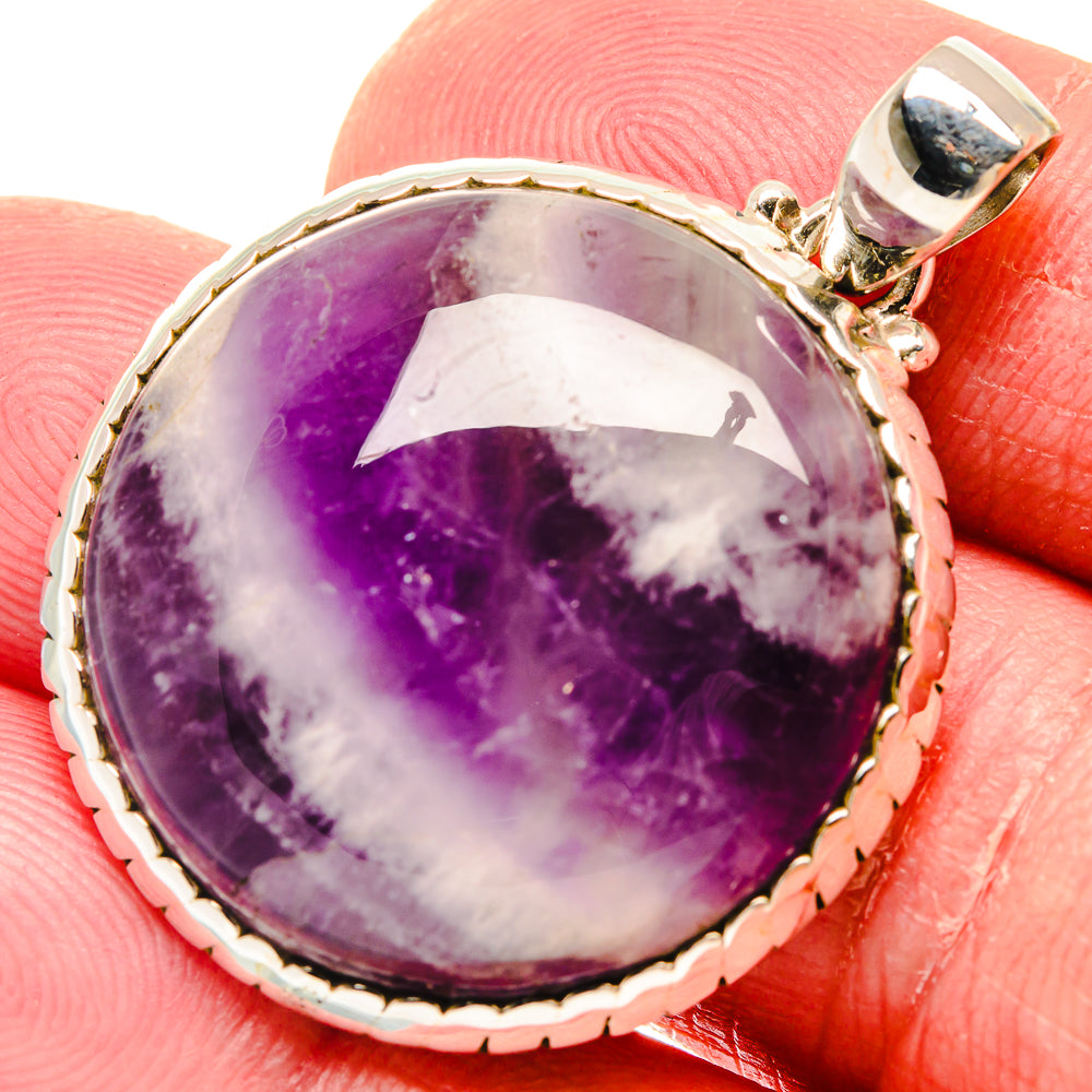 Chevron Amethyst Pendants handcrafted by Ana Silver Co - PD19998