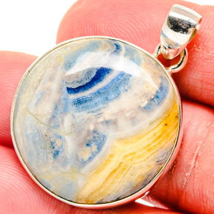Blue Scheelite Pendants handcrafted by Ana Silver Co - PD20009