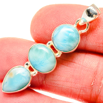 Larimar Pendants handcrafted by Ana Silver Co - PD20024