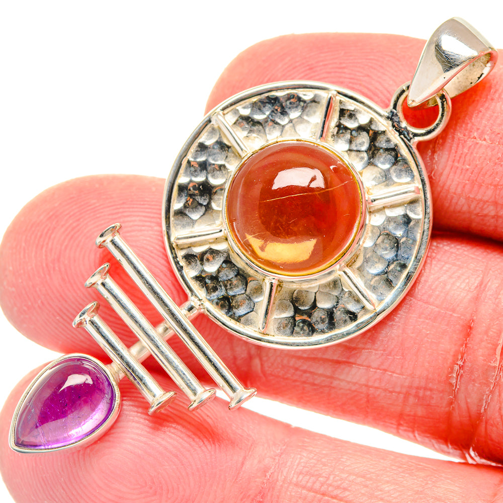 Citrine Pendants handcrafted by Ana Silver Co - PD20038