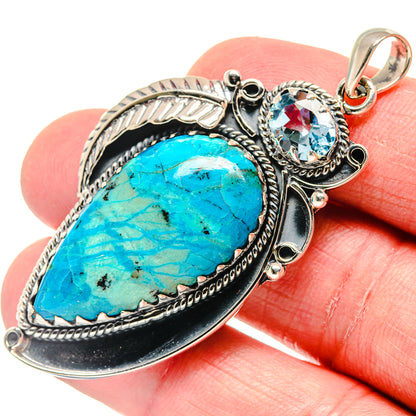 Chrysocolla Pendants handcrafted by Ana Silver Co - PD20042