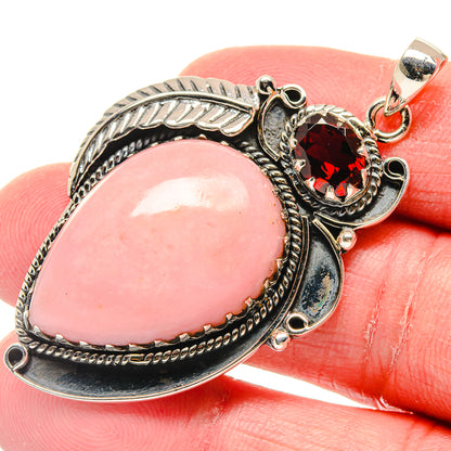 Pink Opal Pendants handcrafted by Ana Silver Co - PD20043