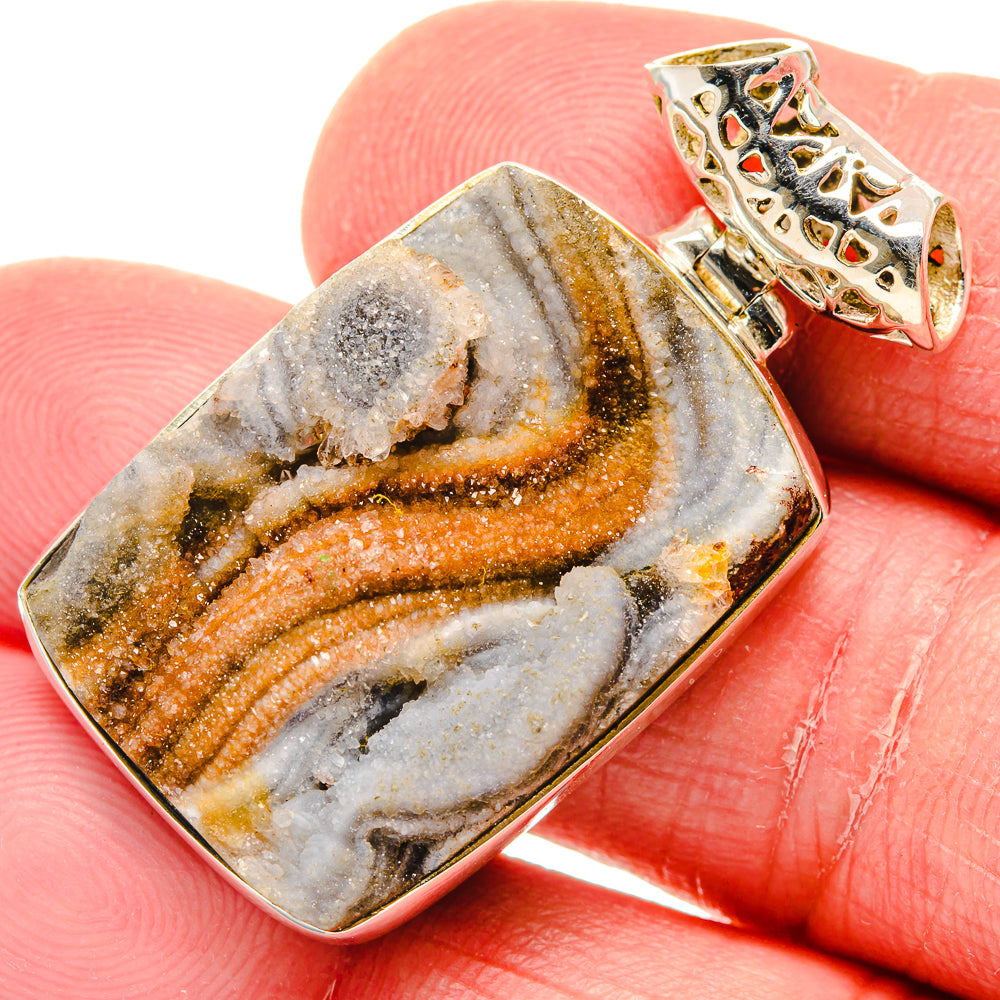 Desert Druzy Pendants handcrafted by Ana Silver Co - PD20063