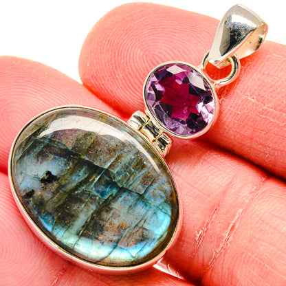 Labradorite Pendants handcrafted by Ana Silver Co - PD20073