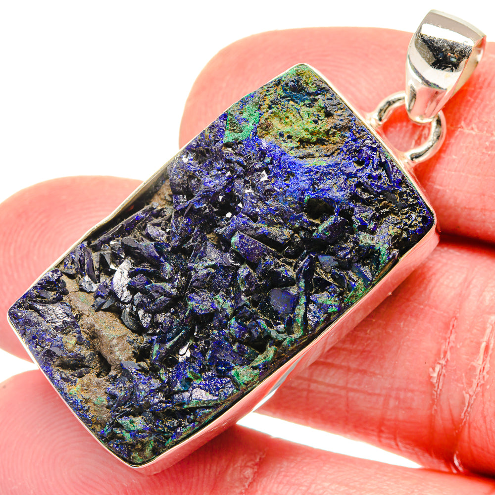 Azurite Pendants handcrafted by Ana Silver Co - PD20075