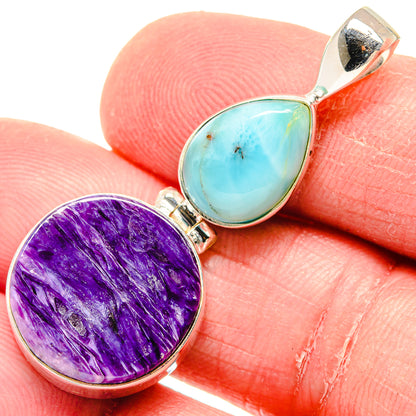 Charoite Pendants handcrafted by Ana Silver Co - PD20080