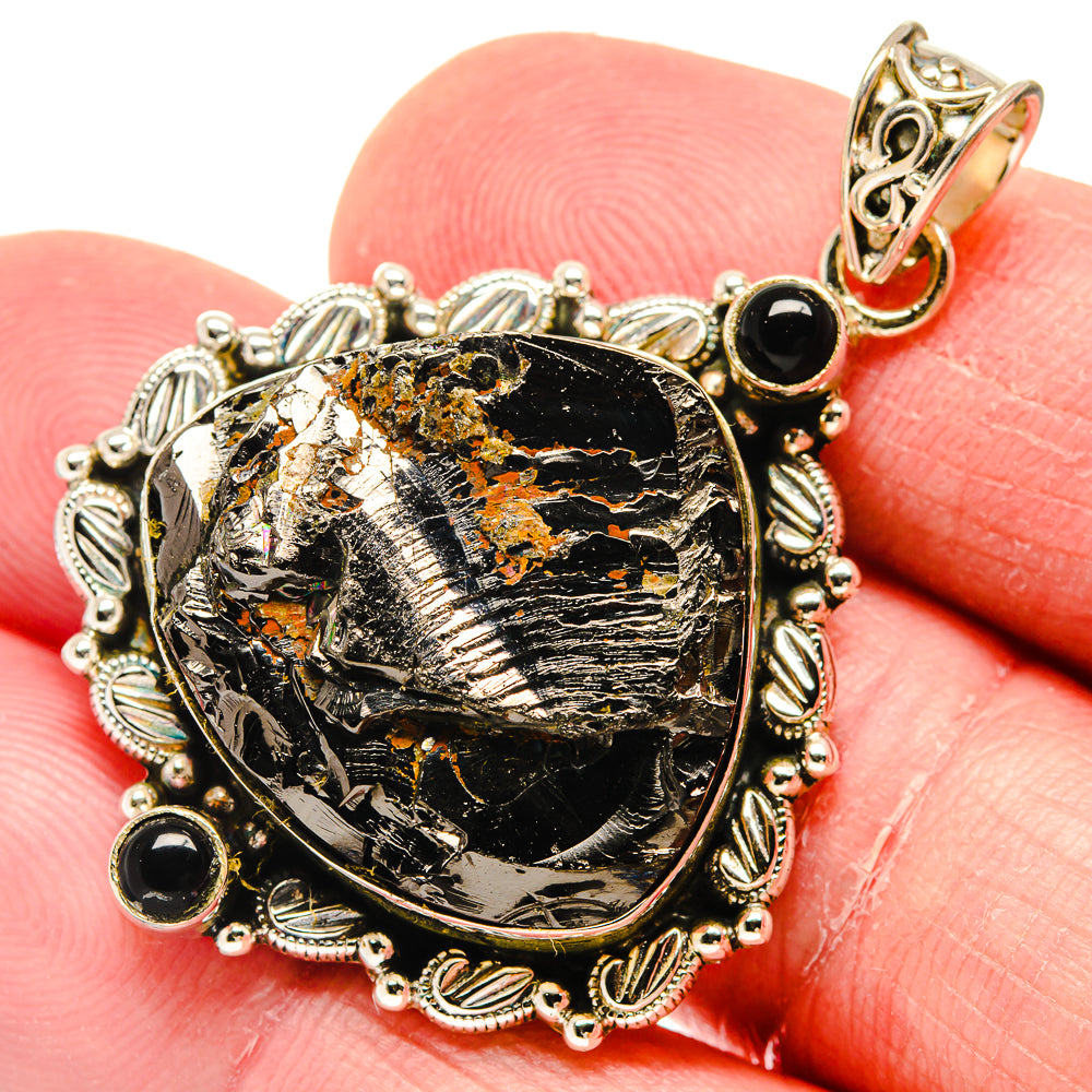 Shungite Pendants handcrafted by Ana Silver Co - PD20084