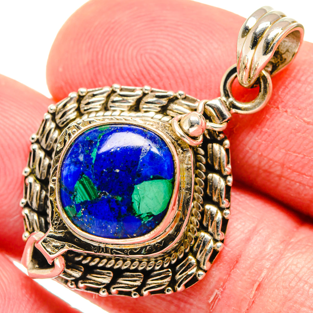 Azurite Pendants handcrafted by Ana Silver Co - PD20092