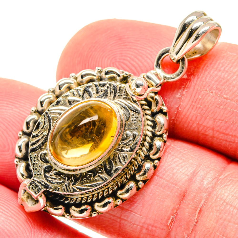 Citrine Pendants handcrafted by Ana Silver Co - PD20094