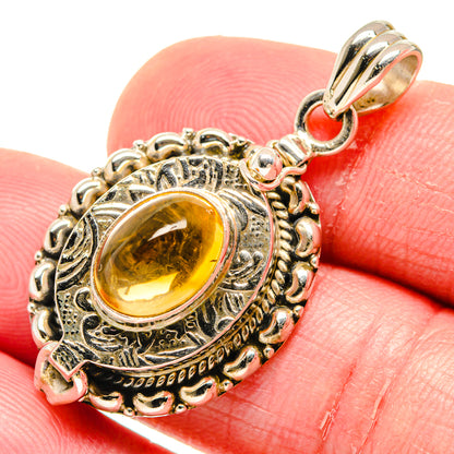 Citrine Pendants handcrafted by Ana Silver Co - PD20094