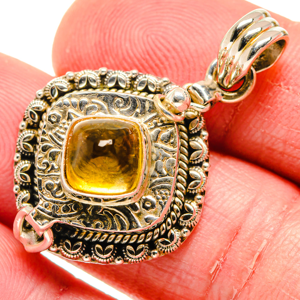 Citrine Pendants handcrafted by Ana Silver Co - PD20107