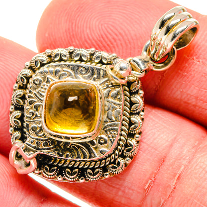 Citrine Pendants handcrafted by Ana Silver Co - PD20107