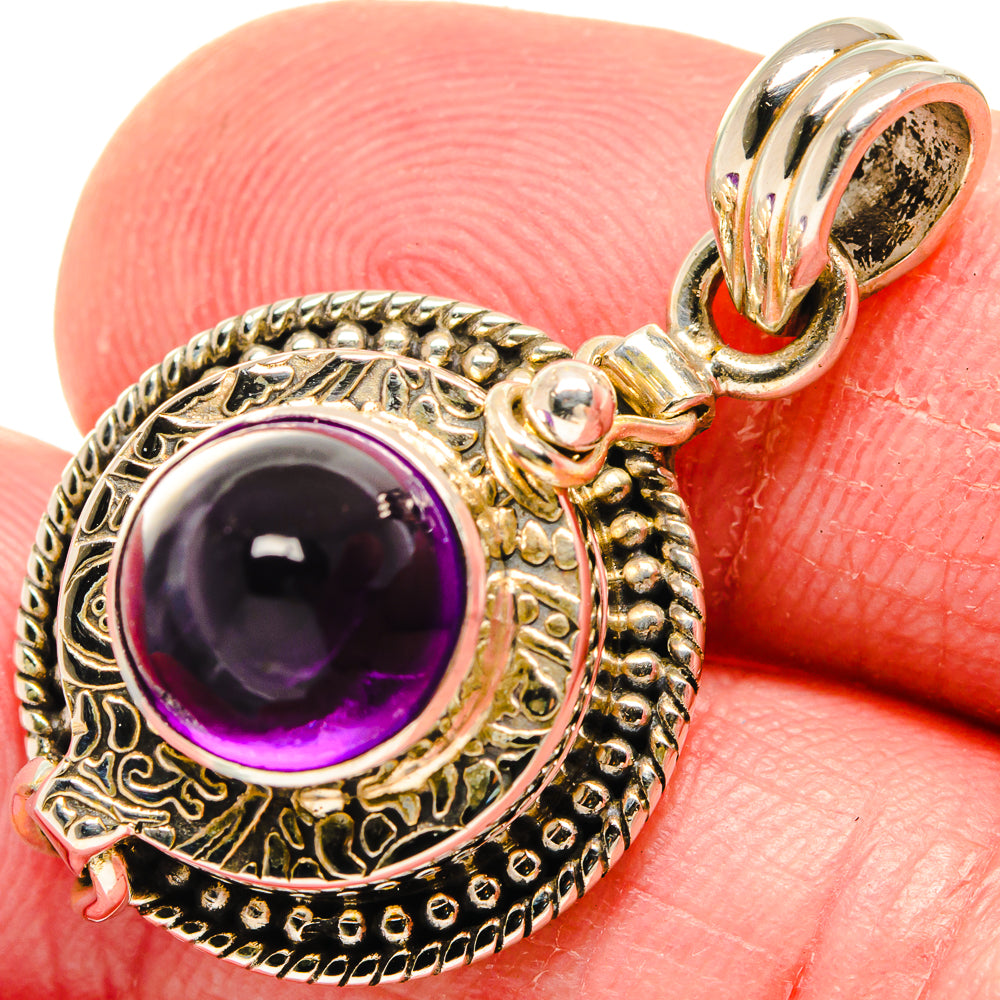 Amethyst Pendants handcrafted by Ana Silver Co - PD20111