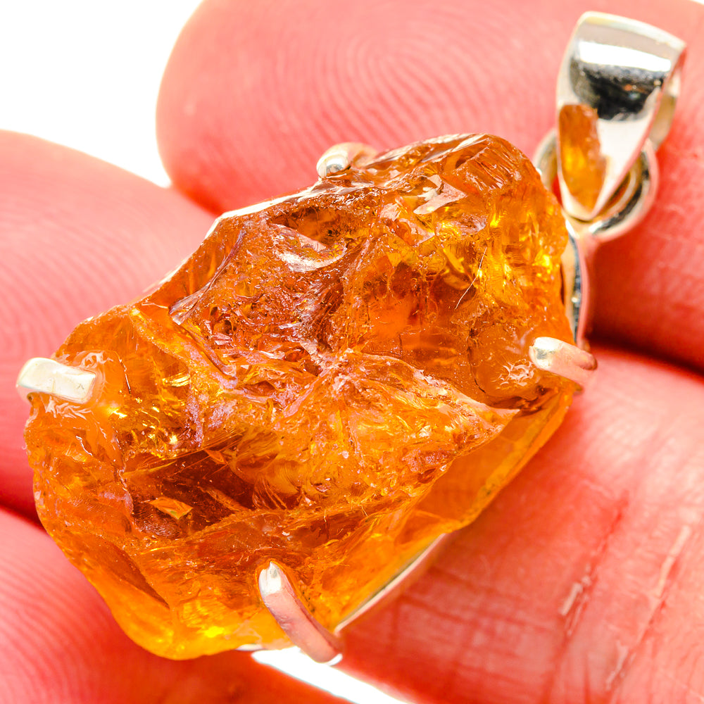 Citrine Pendants handcrafted by Ana Silver Co - PD20118