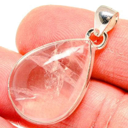 Rose Quartz Pendants handcrafted by Ana Silver Co - PD20130