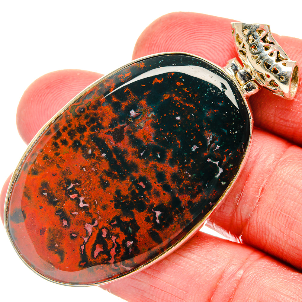Bloodstone Pendants handcrafted by Ana Silver Co - PD20140