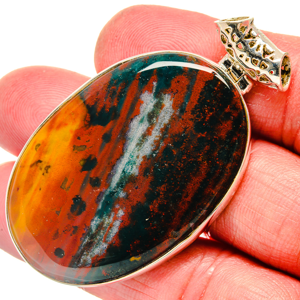 Bloodstone Pendants handcrafted by Ana Silver Co - PD20143