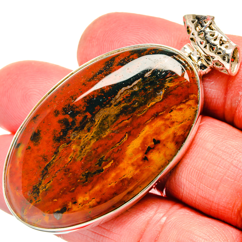 Bloodstone Pendants handcrafted by Ana Silver Co - PD20144