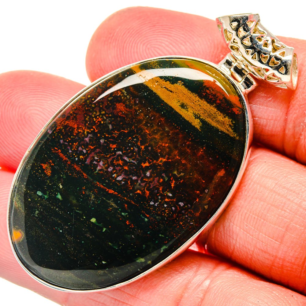 Bloodstone Pendants handcrafted by Ana Silver Co - PD20145