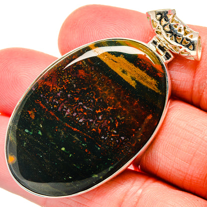 Bloodstone Pendants handcrafted by Ana Silver Co - PD20145