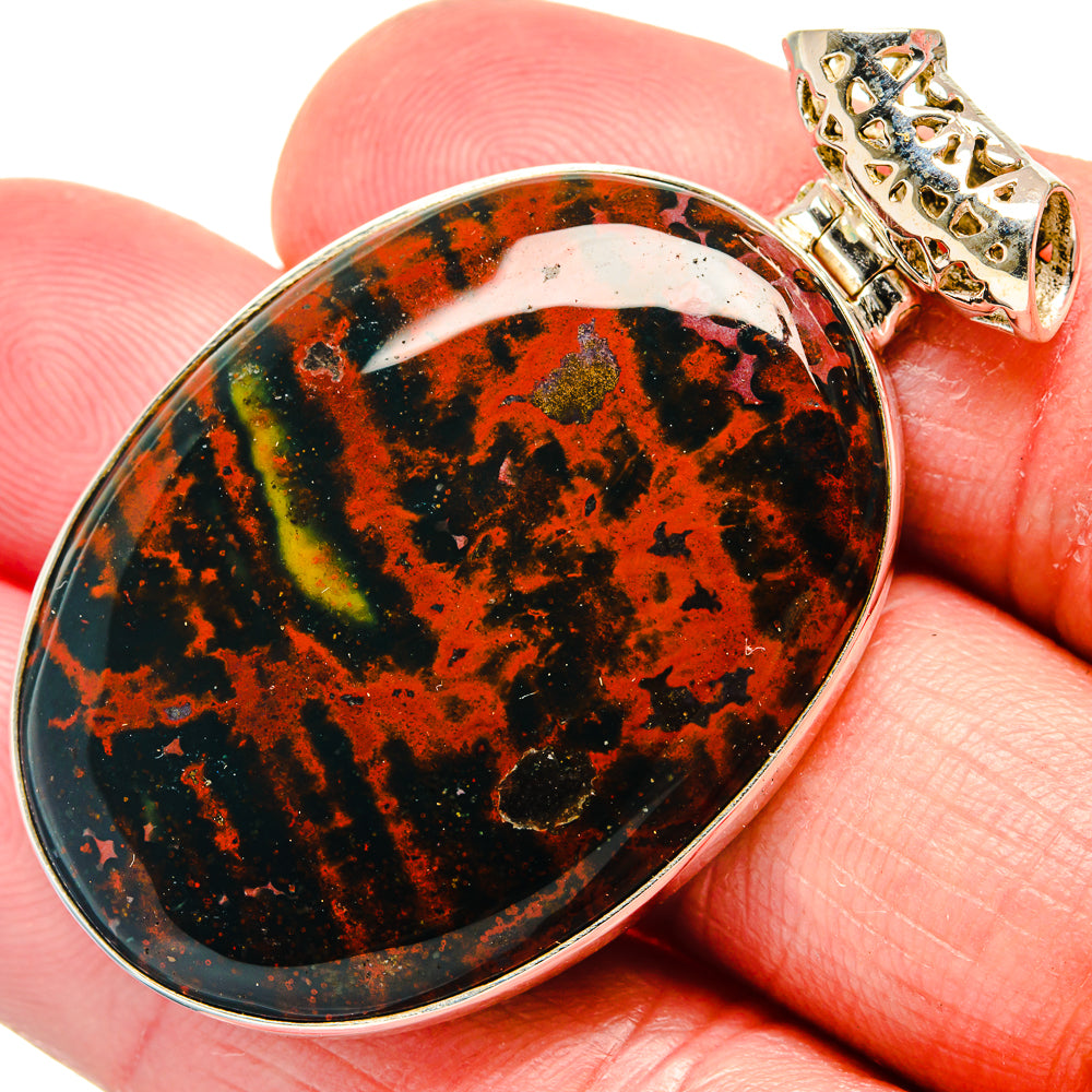 Bloodstone Pendants handcrafted by Ana Silver Co - PD20146