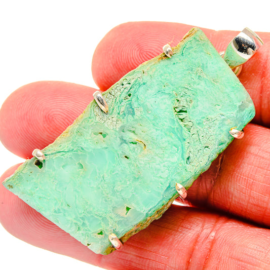 Chrysoprase Pendants handcrafted by Ana Silver Co - PD20153