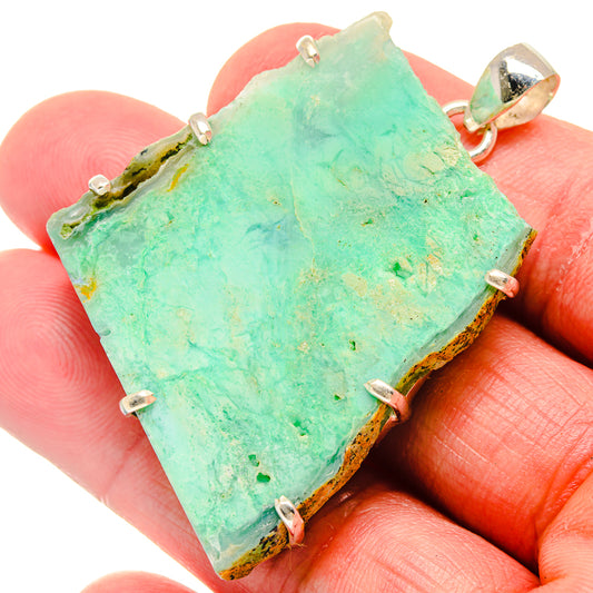 Chrysoprase Pendants handcrafted by Ana Silver Co - PD20154