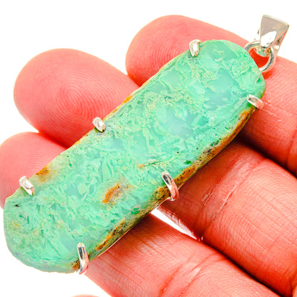 Chrysoprase Pendants handcrafted by Ana Silver Co - PD20155