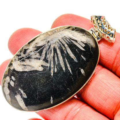Chrysanthemum Stone Pendants handcrafted by Ana Silver Co - PD20182