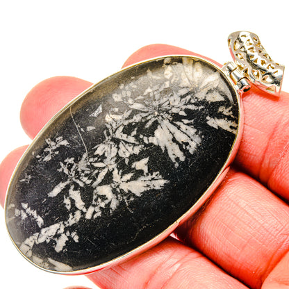 Chrysanthemum Stone Pendants handcrafted by Ana Silver Co - PD20183