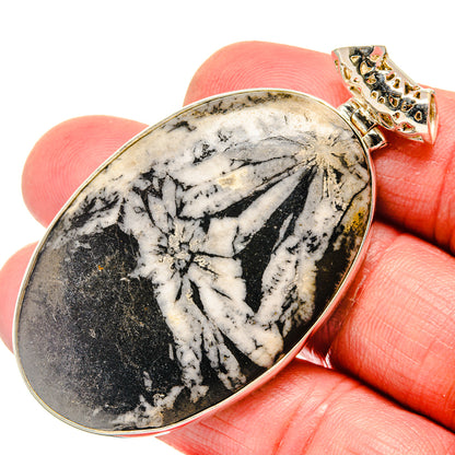 Chrysanthemum Stone Pendants handcrafted by Ana Silver Co - PD20185