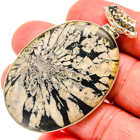Chrysanthemum Stone Pendants handcrafted by Ana Silver Co - PD20186