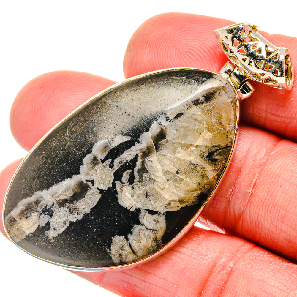 Chrysanthemum Stone Pendants handcrafted by Ana Silver Co - PD20187