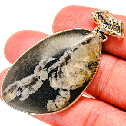 Chrysanthemum Stone Pendants handcrafted by Ana Silver Co - PD20187