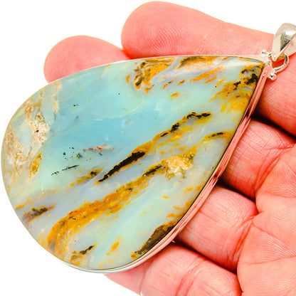 Peruvian Opal Pendants handcrafted by Ana Silver Co - PD20189