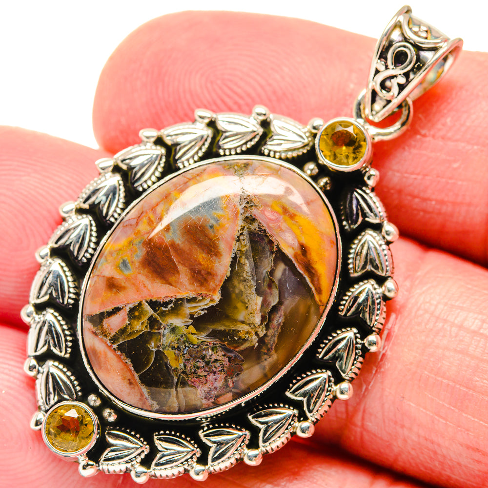 Butterfly Jasper Pendants handcrafted by Ana Silver Co - PD20196