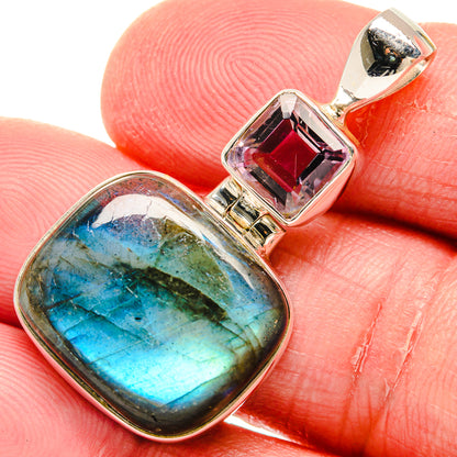 Labradorite Pendants handcrafted by Ana Silver Co - PD20212