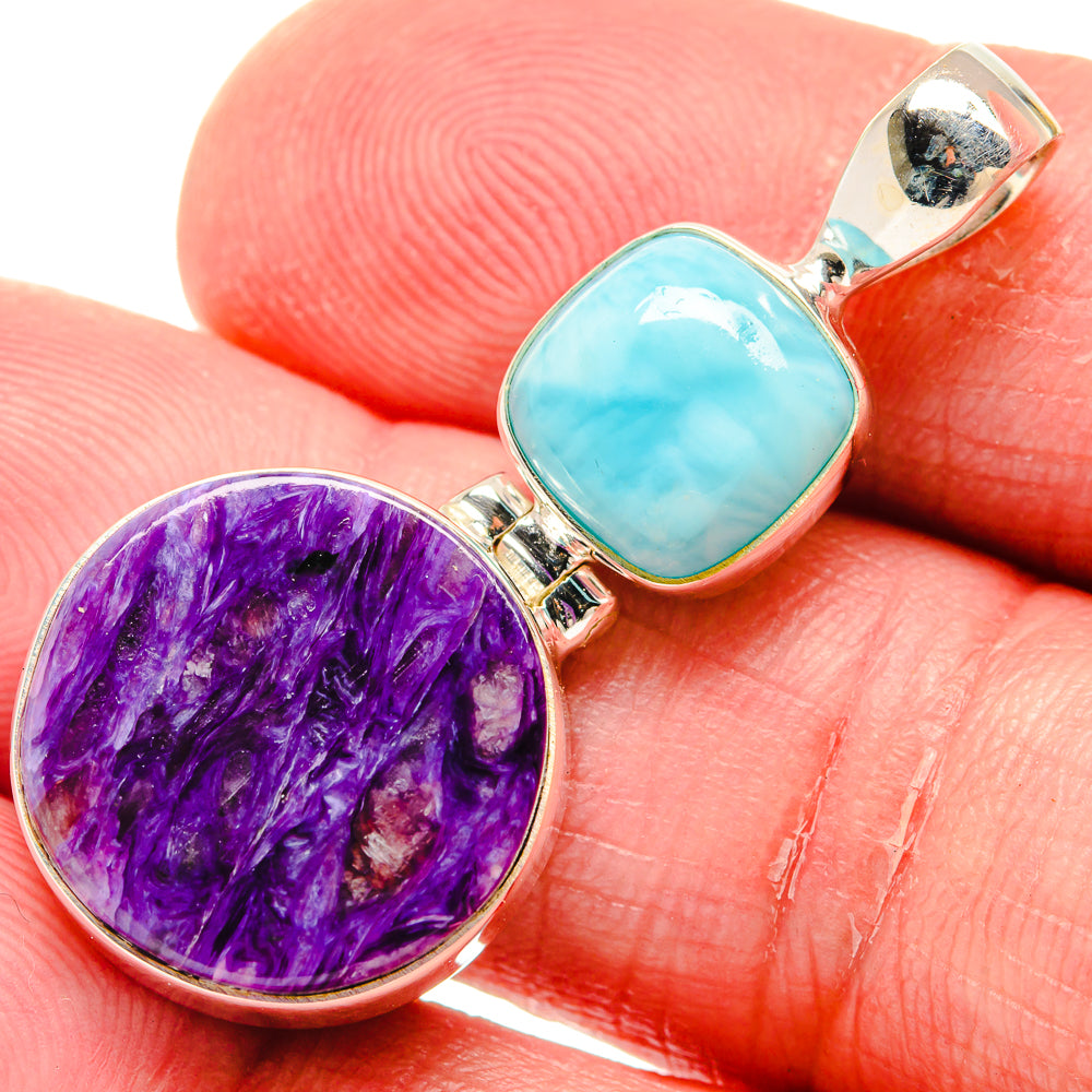 Charoite Pendants handcrafted by Ana Silver Co - PD20213