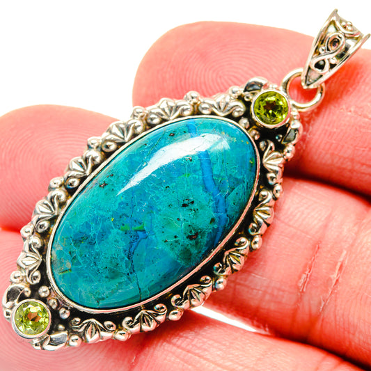 Chrysocolla Pendants handcrafted by Ana Silver Co - PD20224