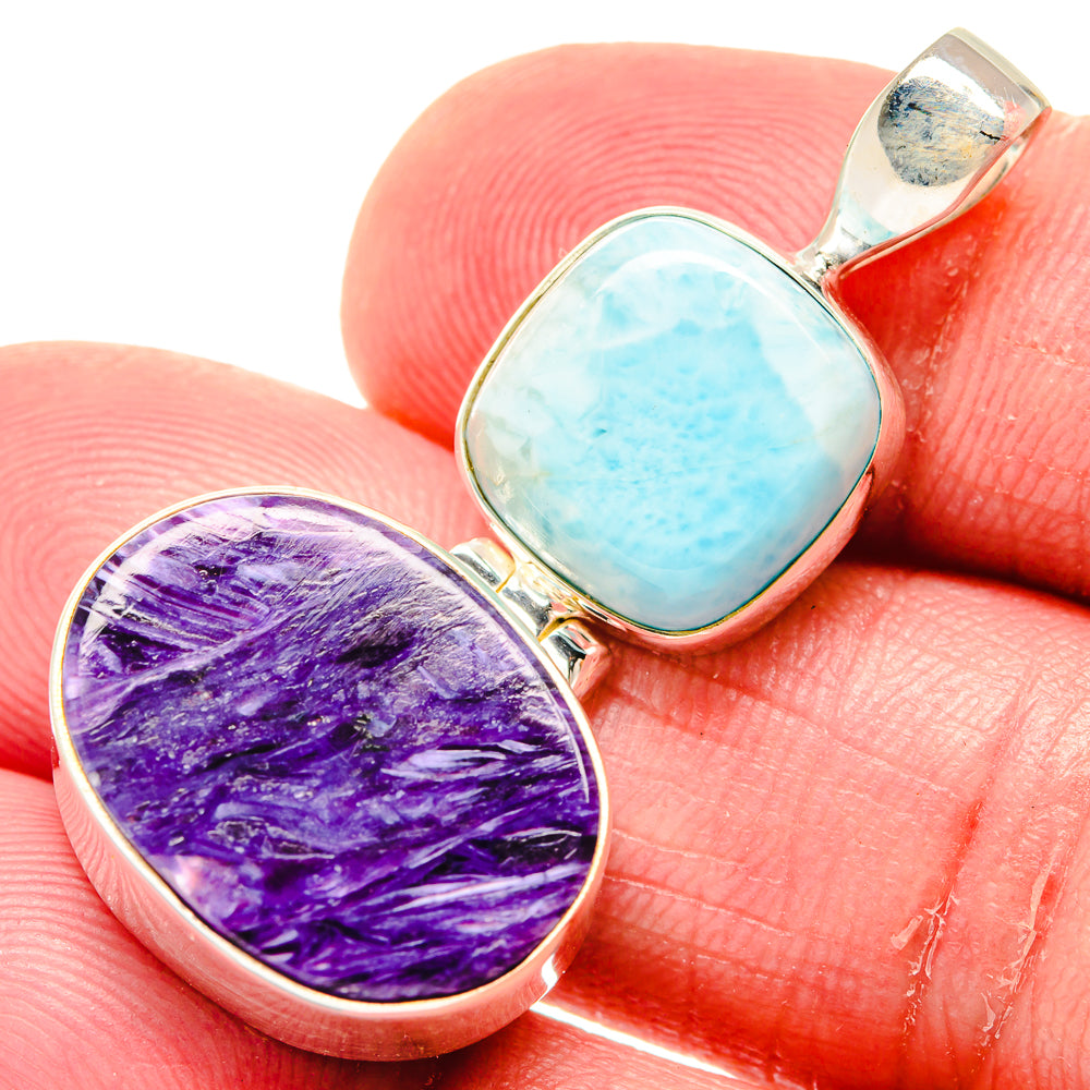 Charoite Pendants handcrafted by Ana Silver Co - PD20230